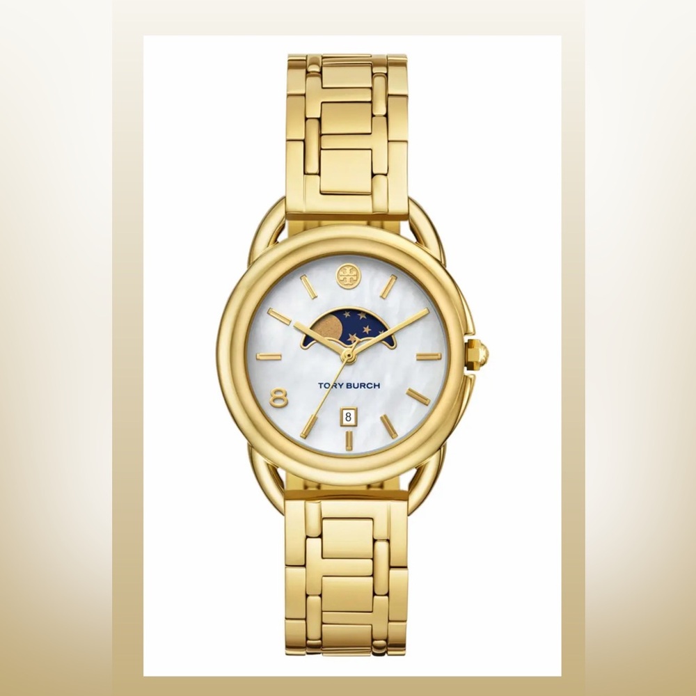 Tory Burch The Miller Moon Phase Bracelet Watch, 34mm